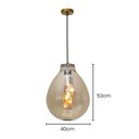 Ver imagem 4 de Lustre Pendente Skylight Tommy 3039 M E27 Bivolt Bronze/conhaque Sky-3039m