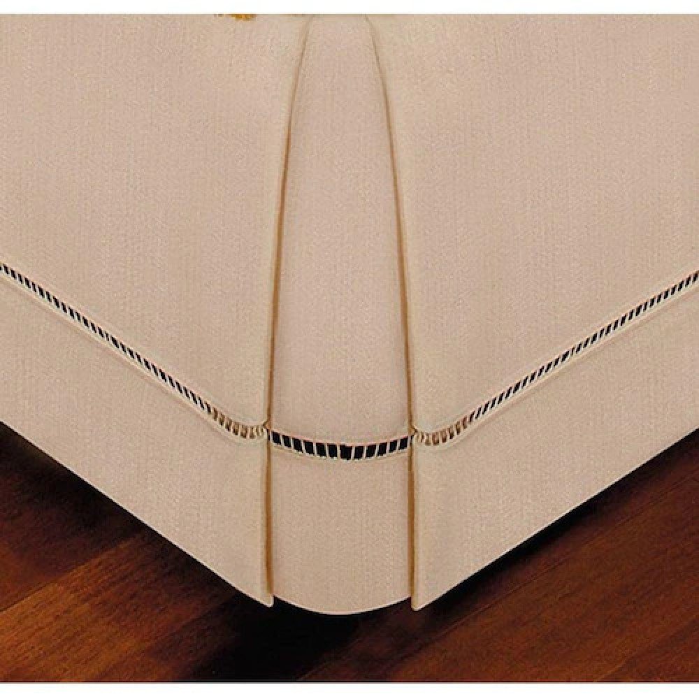 Saia Para Cama Box Queen Bege 158cm X 198cm X 36cm BF