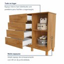 Ver imagem 5 de Cômoda 4 Gavetas e 1 Porta Puxador em MDF Dallas