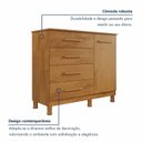 Ver imagem 6 de Cômoda 4 Gavetas e 1 Porta Puxador em MDF Dallas