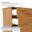 Ver imagem 7 de Cômoda 4 Gavetas e 1 Porta Puxador em MDF Dallas