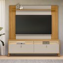 Ver imagem 1 de Rack com Painel para Tv 55 Polegadas com Led Pés em Madeira Maciça Dubai