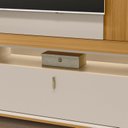 Ver imagem 5 de Rack com Painel para Tv 55 Polegadas com Led Pés em Madeira Maciça Dubai