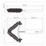Escova para Grelha Tramontina Churrasco em Aço Inox e Cerdas de Nylon Limpeza - 3