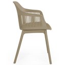 Ver imagem 4 de Kit 2 Cadeiras de Jantar Estofada Marcela - Nude Escuro