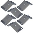 Ver imagem 1 de Kit 6 Chapinhas Inclinada 15º Fixação Pés Palito Rosca