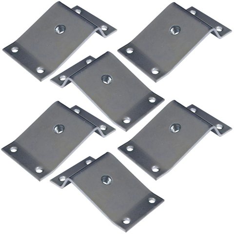 Kit 6 Chapinhas Inclinada 15º Fixação Pés Palito Rosca