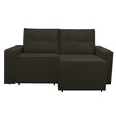 Ver imagem 7 de Sofá Retrátil Polo 1,80m Confortavel para Sala Suede Herrero:marrom