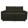 Sofá Retrátil Polo 1,80m Confortavel para Sala Suede Herrero:marrom - 8