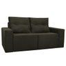 Sofá Retrátil Polo 1,80m Confortavel para Sala Suede Herrero:marrom - 5