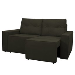 Sofá Retrátil Polo 1,80m Confortavel para Sala Suede Herrero:marrom - 9