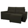 Sofá Retrátil Polo 1,80m Confortavel para Sala Suede Herrero:marrom - 9