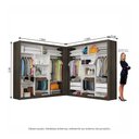 Ver imagem 5 de Closet Casal Premium Clarice com 4 Gavetas Carioca Moveis