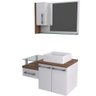 Gabinete para Banheiro 2 Portas 1 Gaveta com Cuba Q35 e Espelheira Legno 830W  - 2