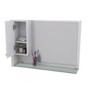 Ver imagem 6 de Gabinete para Banheiro 2 Portas 1 Gaveta com Cuba e Espelheira Legno 830W Branco/Carvalho Dark