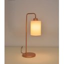 Ver imagem 3 de Abajur Luminária Mesa Retrô Cobre com Cúpula Tecido Cru.:cobre