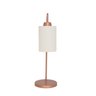 Abajur Luminária Mesa Retrô Cobre com Cúpula Tecido Cru.:cobre - 2