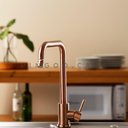 Ver imagem 2 de Torneira Para Cozinha Misturador Monocomando Aço Inox Potengí Pingoo.casa - Cobre