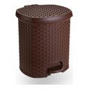 Ver imagem 1 de Lixeira Pedal Rattan 6 Lts Cozinha Banheiro Escritorio Café