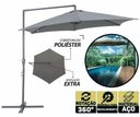 Ver mais imagens de Ombrellone de Piscina, Deck, Varanda Sombreiro Suspenso 3m Gira 360 Modelo Luxo C/ Manivela e Cobert
