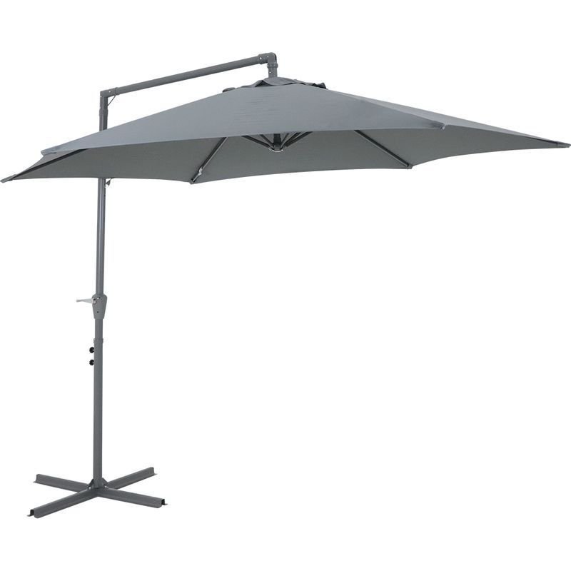 Ombrellone de Piscina, Deck, Varanda Sombreiro Suspenso 3m Gira 360 Modelo Luxo C/ Manivela e Cobert - 3