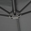 Ver imagem 6 de Ombrellone de Piscina, Deck, Varanda Sombreiro Suspenso 3m Gira 360 Modelo Luxo C/ Manivela e Cobert
