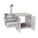Ver imagem 5 de Gabinete para Banheiro 2 Portas 1 Gaveta com Cuba e Espelheira Legno 830W Espresso Móveis Branco/Che