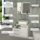 Ver imagem 5 de Gabinete para Banheiro 1 Porta 2 Gavetas com Cuba Q35 e Espelheira Legno 650W Espresso Móveis