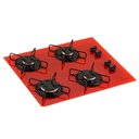 Ver imagem 2 de Cooktop a Gás 4 Bocas Fornello Vermelho Bivolt