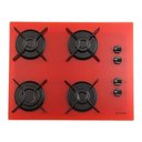 Ver imagem 1 de Cooktop a Gás 4 Bocas Fornello Vermelho Bivolt