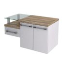 Ver imagem 3 de Gabinete para Banheiro Legno 830W Branco/Carvalho