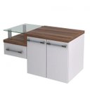 Ver imagem 3 de Gabinete para Banheiro Legno 830W Branco/Nogal