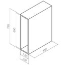 Ver imagem 2 de Kit 2 Suportes Porta Toalhas Panos de Prato Triplo 41cm Cromado Corrediça Masutti Copat Armário