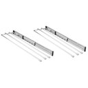 Ver imagem 1 de Kit 2 Suportes Porta Toalhas Panos de Prato Triplo 41cm Cromado Corrediça Masutti Copat Armário