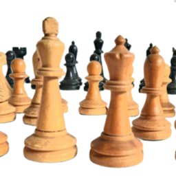 32 Peças para Jogo de Xadrez em Madeira Rei 8,50cm Sports Mania - Preto - 8