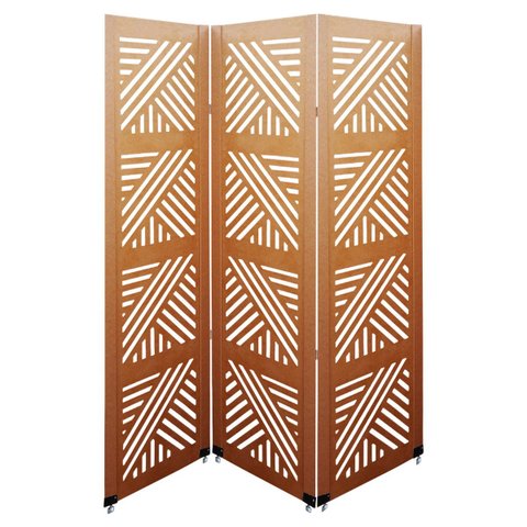 Biombo Dubai 3 Folhas c/ 06 Pezinhos