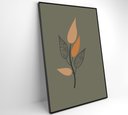 Ver imagem 5 de Quadro Abstrato Flores 3 - 80x120 Cm - Vidro Impresso