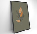 Ver imagem 3 de Quadro Abstrato Flores 3 - 80x120 Cm - Vidro Impresso