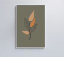 Ver imagem 1 de Quadro Abstrato Flores 3 - 80x120 Cm - Vidro Impresso