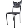 Cadeira para Cozinha Mc Tubular Almofadada Estrutura Preto com Assento Preto Medcombo - 1