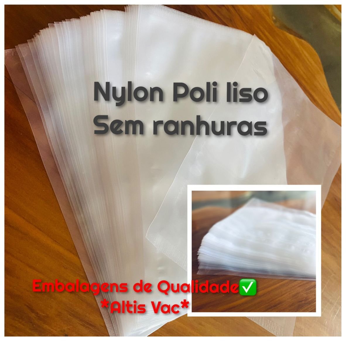 Saco de Embalagem a Vácuo Nylon Poli 20x35 10 Micras - Kits Boreal Embalagens a Vácuo Embalagem a Vá - 2