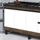 Ver imagem 2 de Gabinete Cozinha 2 Gavetas e 3 Porta Armário 144cm Multiuso: Avelato/branco