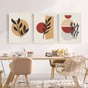 Ver imagem 1 de Conjunto com 3 lindos quadros pintados a mão medindo 60x45cm cada quadro para decoração