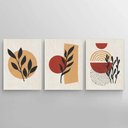 Ver imagem 4 de Conjunto com 3 lindos quadros pintados a mão medindo 60x45cm cada quadro para decoração