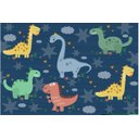 Ver imagem 2 de Tapete Infantil Emborrachado Antiderrapante 100x140cm Safari