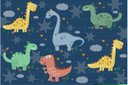 Ver imagem 2 de Tapete Infantil Emborrachado Antiderrapante 100x140cm Safari