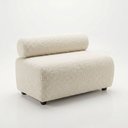 Ver mais imagens de Sofá Namoradeira e Poltrona Decorativa para Sala Nara Bouclê Ted D03 - D'Rossi