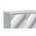Ver imagem 3 de Buffet Classic 2 Portas Branco Acetinado e Espelho - Imcal Móveis