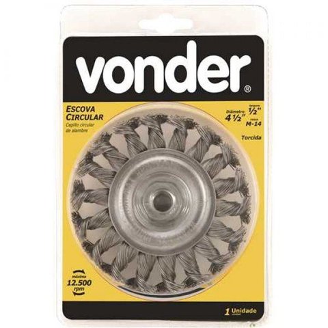 Escova Circular M14 4.1/2x1/2 - Vonder 6325241214