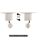 Ver imagem 5 de Mesa de Jantar Retangular 160cm 6 Lugares Flex Zuni Off N02 - Mpozenato - Mpozenato